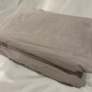 FULL SIZE Crate & Barrel 100% Cotton Percale 440 Thread Count 400TC in Dove Grey